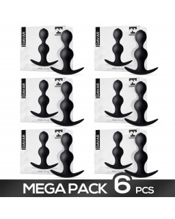 Pack de 6 Davar Plug Anal de Silicona