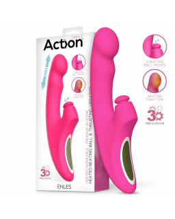 Enles Vibrador con Beating Ball Thrusting y Funcion de Calor