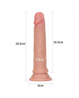 Dildo Nature 7 Silicona Liquida Natural