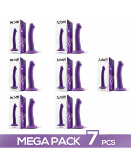 Pack de 7 Bouncy Dildo Silicona Liquida Flexible 65 165 cm