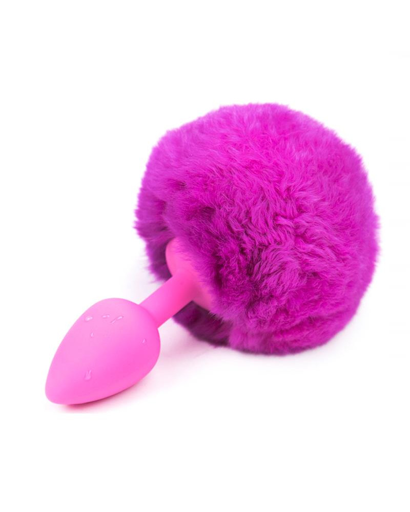 Plug Anal con Pompon Purpura Talla S