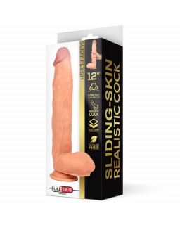 Dildo Realista Dual Layer Retractil 12