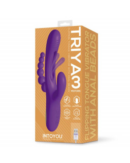 Triya Vibrador con Lengua Flipping y Cadena Anal