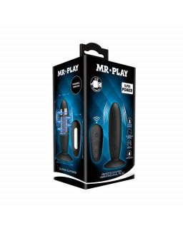 Mr Play Plug Anal con Vibracion y Control Remoto USB