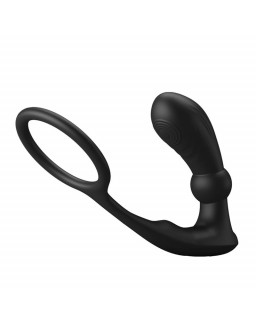 Warren Plug Anal y Anillo para el Pene con Vibracion y Pulsacion a Control Remoto