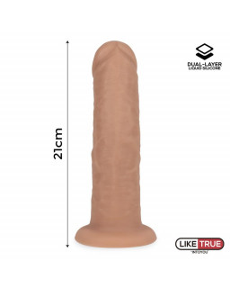 Dildo Realista Silicona Liquida Dual Layer 825