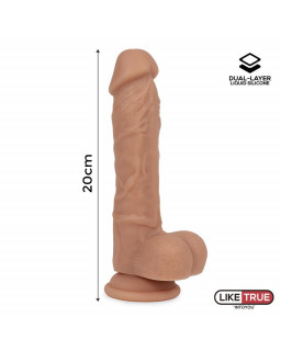 Dildo Realista Silicona Liquida Dual Layer 8