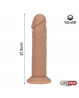 Dildo Realista Silicona Liquida Dual Layer 85