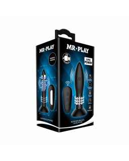 Plug Anal Inflable con Vibracion y Rotacion Control Remoto Mr Play