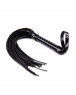 Flogger con Mango Brillante 44 cm Negro