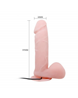 Dildo con Vibracion y Rotacion con Control Remoto