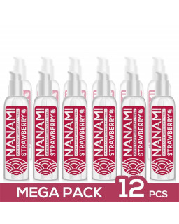 Pack de 12 Lubricante Base Agua Fresa 150 ml