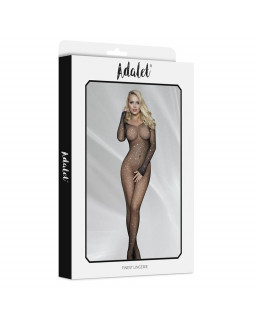 Maty Bodystocking Entepierna Abierta con Brillantes