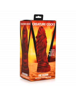 Fire Dragon Red Scaly Dildo Dragon