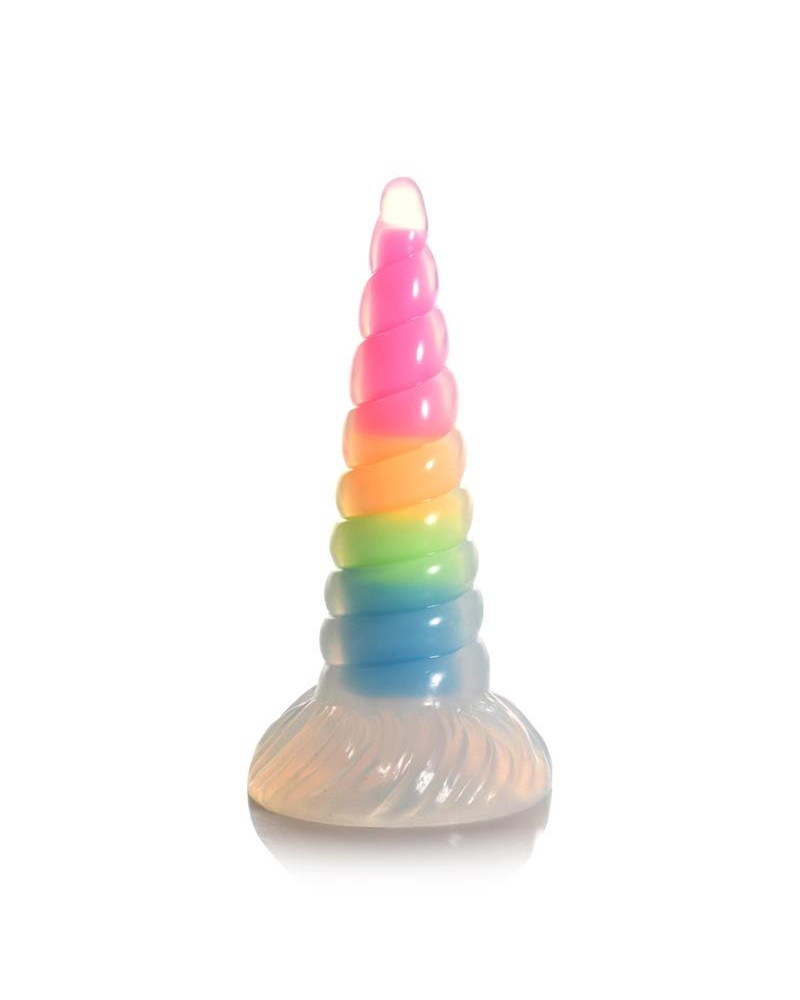 Dildo Luminiscente Rainbow Brilla en la Oscuridad