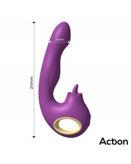 Toka Vibrador con Oscilacion 360º y Lengua Estimuladora