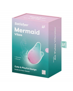 Succionador de Clitoris Mermaid Vibes Menta y Rosa