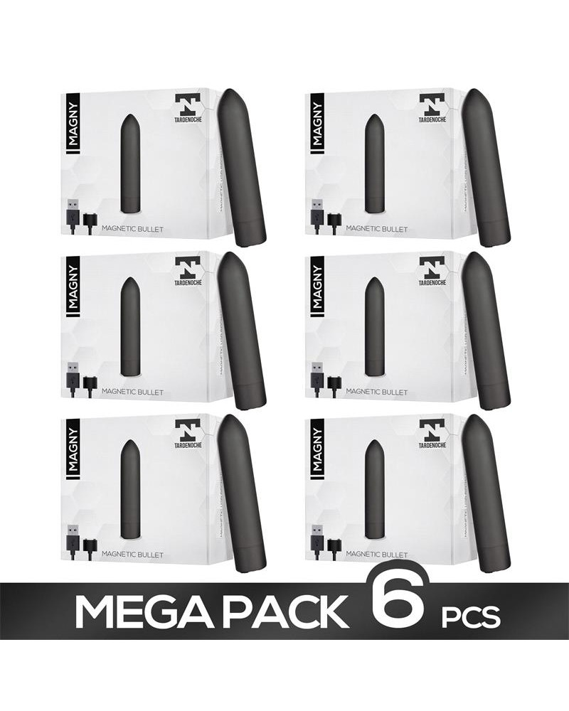 Pack 6 Magny Bala Vibradora Recargable USB Magnetico