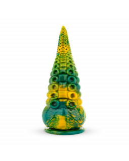 Dildo Tentacle Delight Verde y Amarillo 224 cm 88