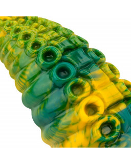 Dildo Tentacle Delight Verde y Amarillo 224 cm 88