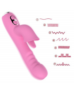 T May Vibrador con Empuje y Movimiento Swing