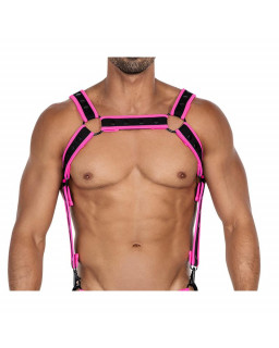 H4RNESS05 Arnes de Pecho Neon Rosa Talla unica