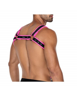 H4RNESS05 Arnes de Pecho Neon Rosa Talla unica