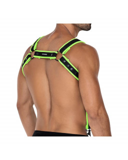 H4RNESS05 Arnes de Pecho Neon Verde Talla unica