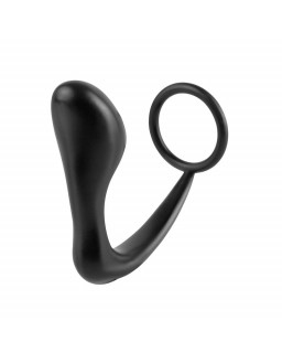 Estimulador Anal Ass Gasm Cockring Plug Color Negro