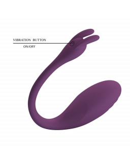 Catalina Huevo Vibrador con APP Purpura