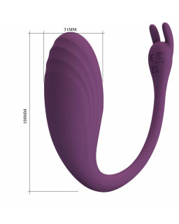 Catalina Huevo Vibrador con APP Purpura