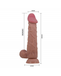 Dildo Realista Piel Deslizante 24 cm