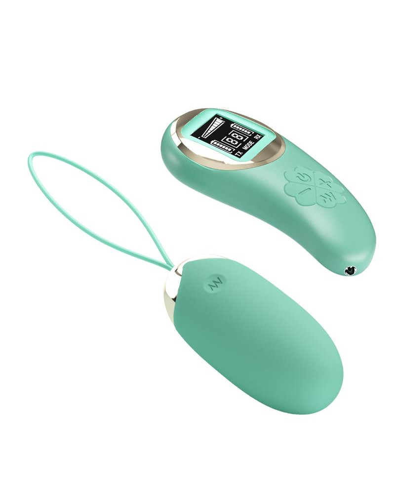 Mina Huevo Vibrador con Control Remoto Pantalla Digital Verde