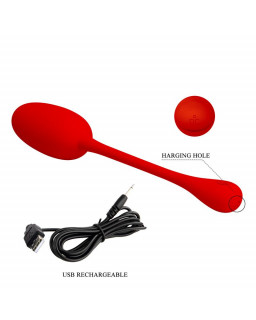 Knucker Huevo Vibrador Rojo