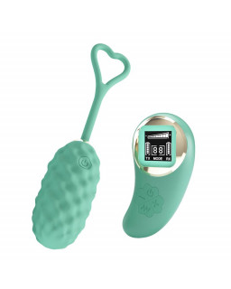 Vivian Huevo Vibrador con Control Remoto Pantalla Digital Verde