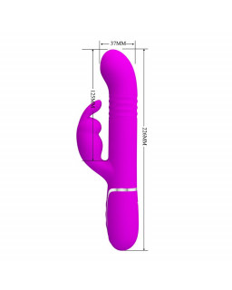 Coale Vibrador con Bolas Rotatorias y Up and Down USB