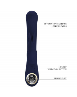 Lamar Vibrador Punto G Azul Oscuro