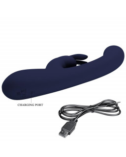 Lamar Vibrador Punto G Azul Oscuro