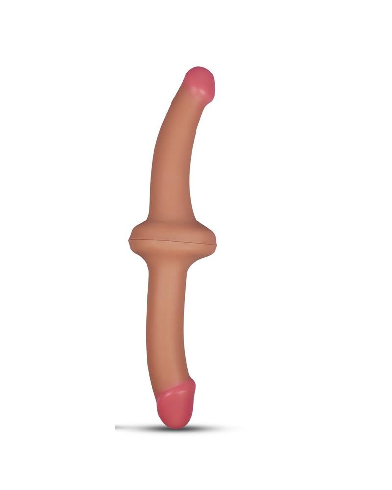 Dildo Doble 125 Silicona Liquida Natural