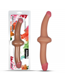 Dildo Doble 125 Silicona Liquida Natural