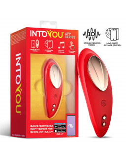 Vibrador de Braguita con APP Silicona Rojo