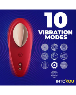 Vibrador de Braguita con APP Silicona Rojo