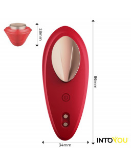 Vibrador de Braguita con APP Silicona Rojo