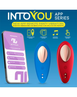 Vibrador de Braguita con APP Silicona Azul