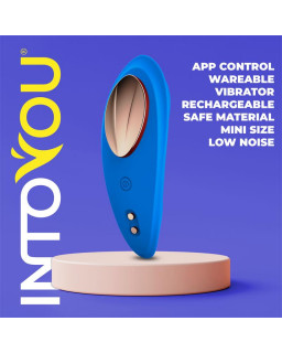 Vibrador de Braguita con APP Silicona Azul