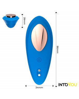 Vibrador de Braguita con APP Silicona Azul