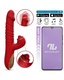 Ascen Vibrador con Thrusting y Waving y APP USB Magnetico