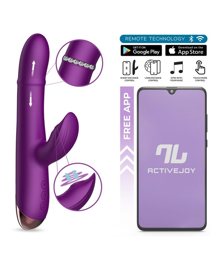 Sendel Vibrador con Anillo de Bolas Internas Up and Down y Pulsacion con App