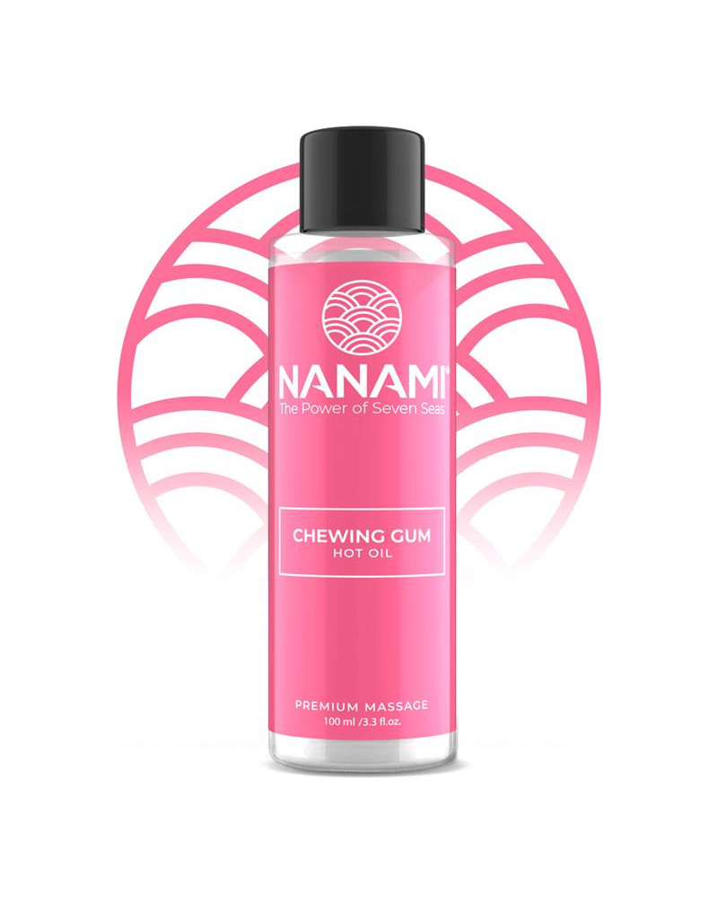 Nanami Aceite de Masaje Efecto Calor Hot Oil Aroma Chicle 100ml