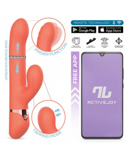 Mindy Vibrador con Anillo de Bolas Up and Down Finger y Pulsacion con APP